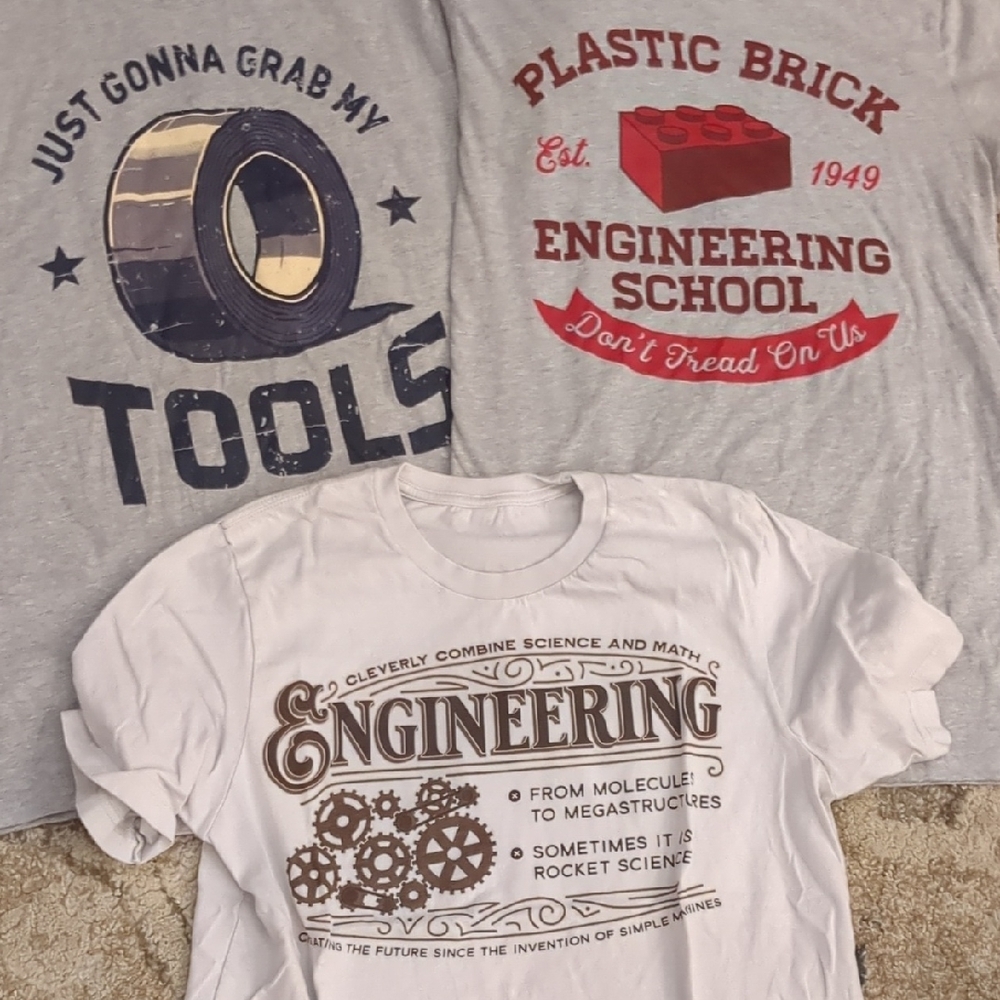 Engineering Graphic Men's T-Shirt - White